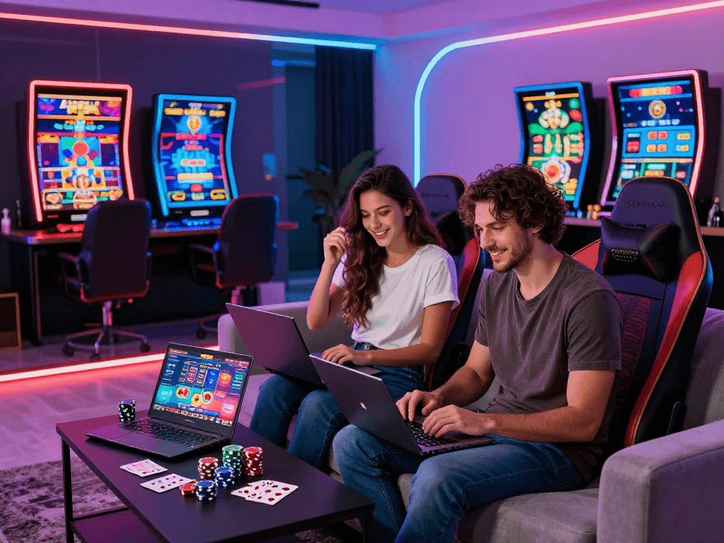 Exciting online gaming session in a modern crypto casino.