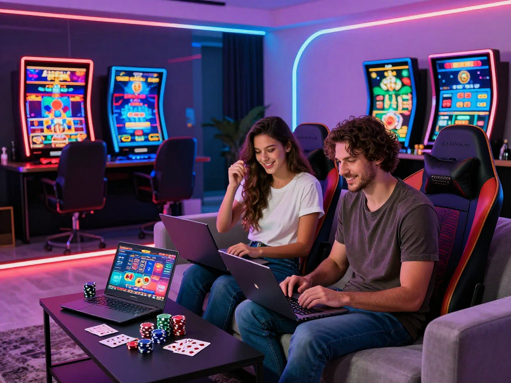 Exciting online gaming session in a modern crypto casino.