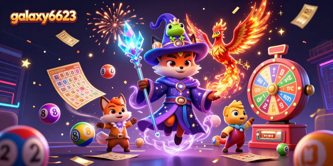 Engage with galaxy6623's vibrant casino scene featuring a mystical fox, phoenix, and lottery themes for thrilling gameplay.