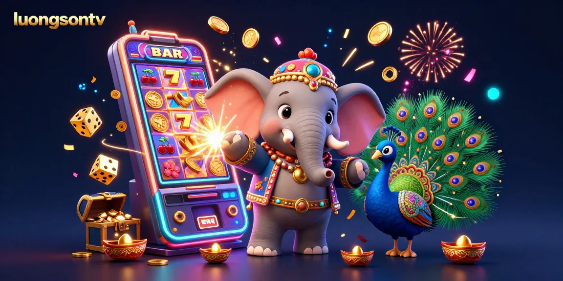 Experience live sports action on luongsontv with vibrant 3D gaming elements and captivating visuals.