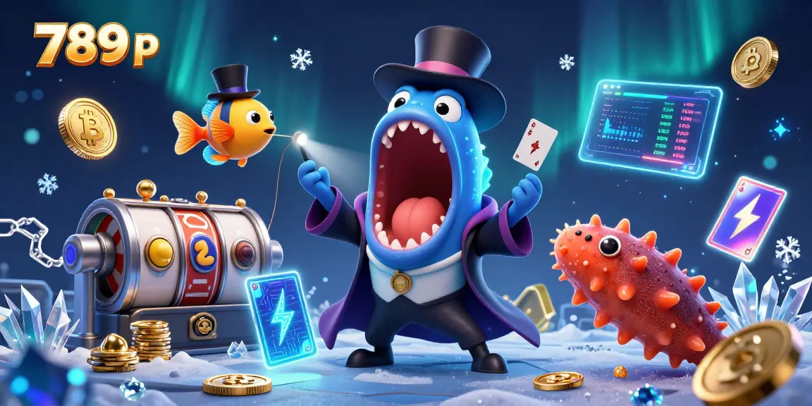 Experience thrilling slots and cryptocurrency gaming with 789 p, featuring unique characters in a vibrant scene.