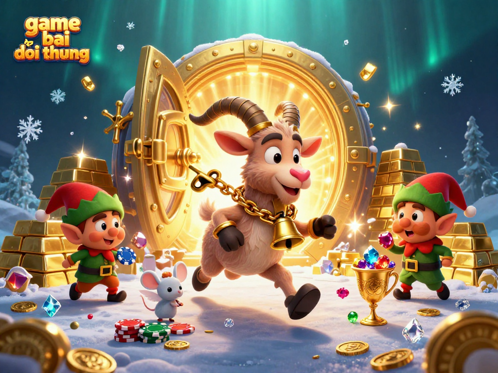 Engage in game bai doi thuong with dynamic casino action featuring Krampus and playful gremlins.